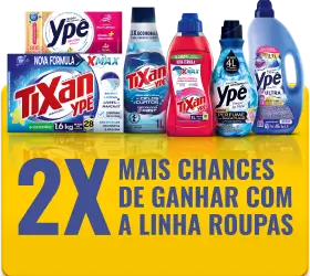 2x mais chances de ganhar com a linha roupas